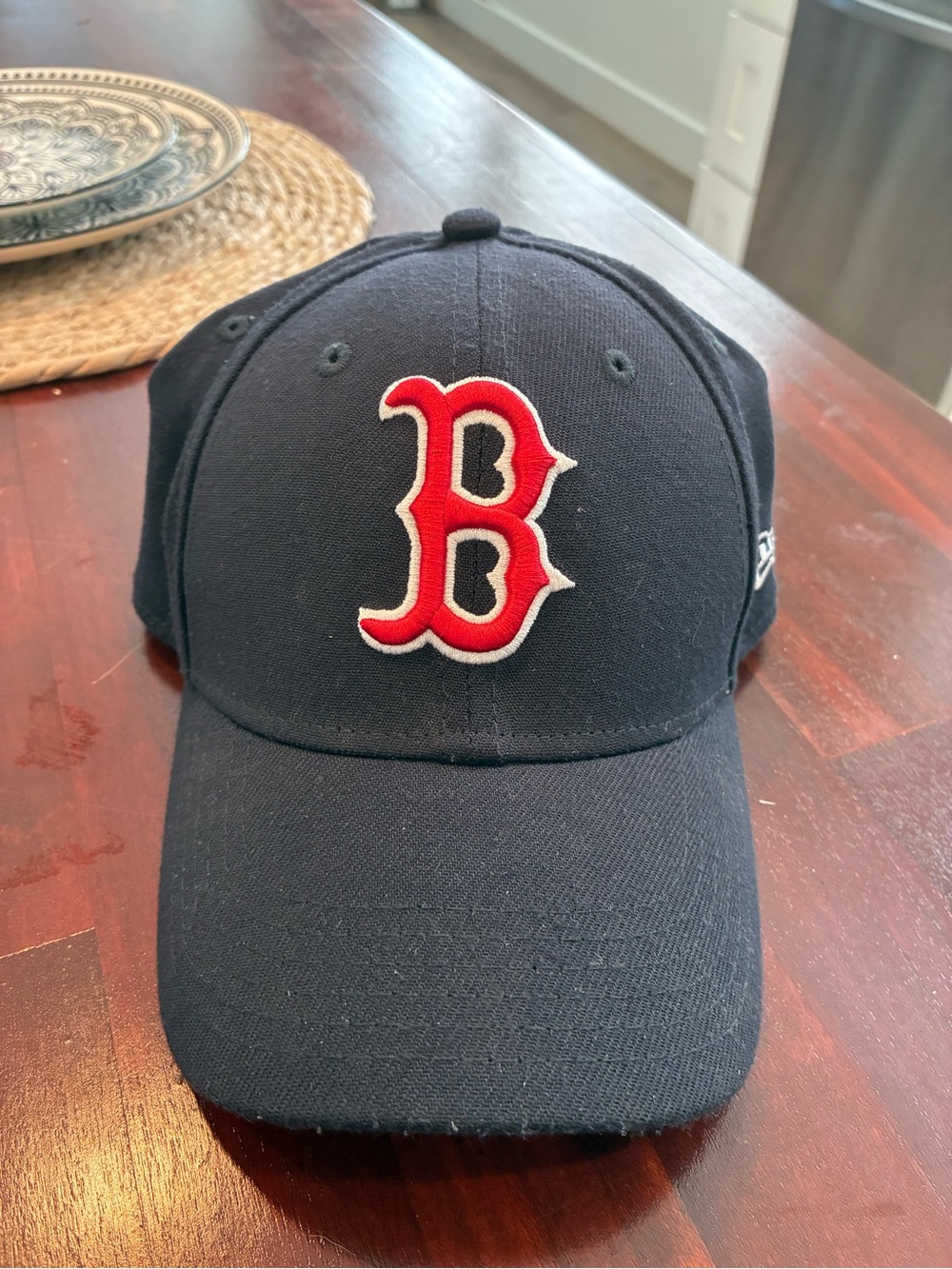 Youth Navy Red Sox Baseball Cap with Red 'B' Patch